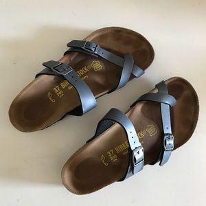 Gunmetal Birkenstocks